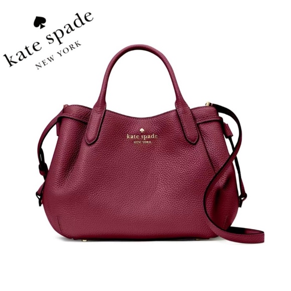 NWT ORIGINAL KATE SPADE SMALL PEBBLED LEATHER BLUEBERRY DUMPLING BAG MSRP $375 - Picture 2 of 15